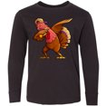 thumbnail image 3 of Inktastic Dabbing Turkey Thanksgiving Long Sleeve Youth T-Shirt, 3 of 5