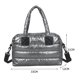 thumbnail image 3 of Bolso de hombro suave de algodón plisado para mujer, de mano de lujo de Color sólido para mujer, 3 of 5