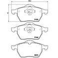 thumbnail image 4 of Brembo Brake Pad P85036 FMSI Number D836-7711; Low-Metallic; Set Of 4, 4 of 4