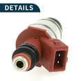 thumbnail image 4 of Fuel Injector for Nissan D21 Base 2.4 90-94 Flow Match No.1660086G10/16600-86G00 Fuel Nozzle Wine Red 1 Pc, 4 of 7