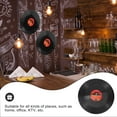 thumbnail image 2 of 2 Pcs Disques Vinyles Vintage Style Rétro Ornements Décoratifs Muraux en Vinyle pour Bar, 2 of 5