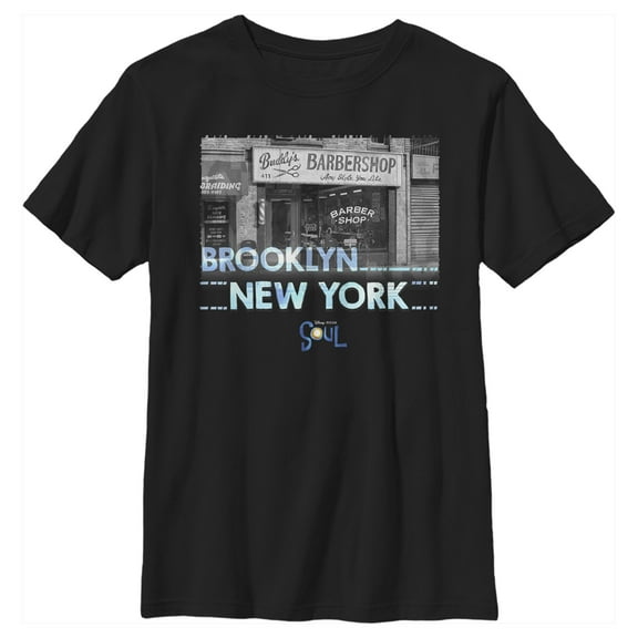 Boy's Soul Brooklyn Barber Shop  Graphic Tee Black Medium