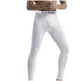 thumbnail image 2 of snilers Men's Thermal Underwear Pants Elastic Waist Solid Color Thermal Bottoms Fall Winter Warm Long Johns Pants, 2 of 6