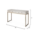 thumbnail image 3 of Alden Décor Brayden Faux Shagreen Console, Cream, 3 of 5