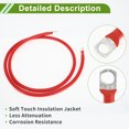 thumbnail image 6 of Unique Bargains Universal 3/8" Lug 2 AWG Gauge Battery Inverter Cable Battery Cable Tinned Copper 1 Pc Red 5FT, 6 of 7