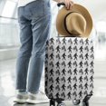 thumbnail image 2 of White Bigfoot and Tree Pattern Luggage Cover Fashion Suitcase Cover Baggage Covers Fit 25-28 Inch Luggage (Go Travel), 2 of 5