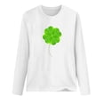 thumbnail image 4 of FAIWAD Hauts de la Saint-Patrick pour Femmes à Manches Longues, Col Rond, Imprimés, Décontractés, Tuniques Grande Taille, 4 of 4