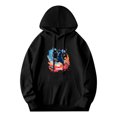 thumbnail image 3 of Men's Long Sleeve Hoodie Pullover Sweatshirt - Colorful Graphic Design ' the Dangers ' with Dynamic Motion Illustration & Pockets, 3 of 7