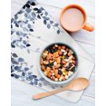 thumbnail image 3 of Navy Blue Eucalyptus Leaves Kitchen Dish Towels for Drying Dishes Set of 2, Summer Leaf Watercolor Waffle Weave Microfiber Hand Tea Bathroom Towels Quick Dry & Absorbent Towel 12x12, 3 of 7