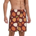 thumbnail image 5 of KLL Happy Thanksgiving Day for Men's 1-Pack Shorts,Sleep Pajama Shorts for Men Soft Pj Shorts Men's Pajama Bottoms Sleepwear -Medium, 5 of 7