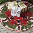 thumbnail image 4 of Falda para árbol de Navidad AVOIN colorlife Cardinals Cedar Snowman, 4 of 7