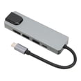 thumbnail image 4 of Hub USB C 5 en 1 USB3.0 87W PD Carga rápida Gigabit Ethernet USB C a interfaz multimedia de alta definición Adaptador USB C, 4 of 10