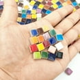 thumbnail image 2 of 500Pcs Ceramic Mosaic Tiles for Crafts, Boriyuan 0.4 x 0.4 inch Square Colorful Mosaic Tiles for DIY Art Flowerpots Vases Cups Home Decorations (Mixed Color), 2 of 9