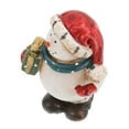 thumbnail image 3 of HAMPPLIES 1Pack Small Snowman Figurines Resin Round Shape For Christmas present Giving, 3 of 8