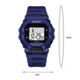 thumbnail image 4 of Student Watch LED Large Screen Waterproof Adjustable Multifunctional Comfortable to Wear Square Dial LED Digital Watch Daily Wear, 4 of 11