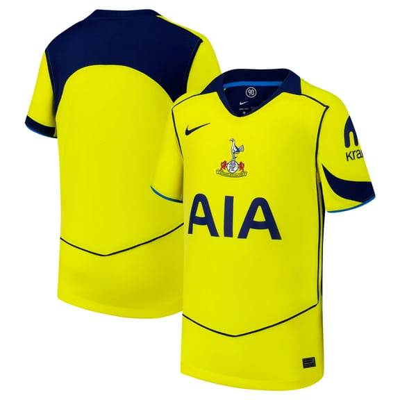 Youth Nike Yellow Tottenham Hotspur 2025/26 Third Replica Jersey