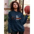 thumbnail image 2 of Tstars Womens Basketball Sport Team Fans Cool Gift for Basketball Fanatics Eat Sleep Basketball Repeat Gift Ideas for Basketball Fans Women Birthday Hoodie, 2 of 7