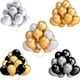thumbnail image 2 of 20 globos de látex de 12 pulgadas, dorados, plateados, negros y rosados, para decoración de fiestas de bodas y cumpleaños, suministros de regalo para niños, globos de aire inflables, 2 of 5