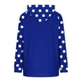 thumbnail image 5 of jtjvou Hoodie for Women Long Sleeve Polka Dots Pullover Sweatshirt Casual Oversized Tops 2025 Fashion Outfits Blue M, 5 of 6