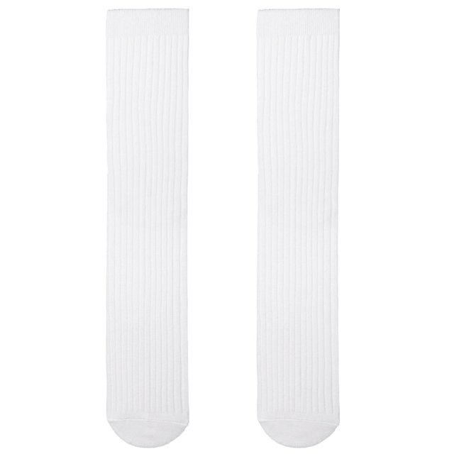 1 par de medias de mujer de invierno de Color sólido de algodón hasta la rodilla calcetines moda para chicas Jk calcetines femeninos estudiante japonés