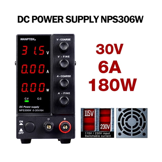 Laboratory DC Power Supply Adjustable Regulated Switching Power Supply Variable Bench Source 30V 10A Voltage Converter ,Excellent Compatibility