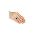 thumbnail image 3 of 3.90 Carat (Ctw) Lab-Created Blue & White Sapphire Ring in Sterling Silver for Women, 3 of 5