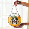 thumbnail image 2 of Best Bernese Mountain Dog Dad Proud Beer Lover Happy Oktoberfest Stained Glass Suncatcher Berner Lover Gifts Window Hanging Sign Decor - 02016, 2 of 5