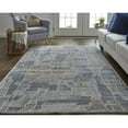 thumbnail image 5 of HomeRoots 2' X 3' Blue Gray And Orange Geometric Power Loom Stain Resistant Area Rug, 5 of 10