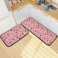 thumbnail image 7 of 2-Piece Kitchen Mat Set Non Slip Washable Floor Mats Decorative Rugs for Kitchen Sink Laundry Ice Cream Cones Pattern, 7 of 7