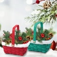 thumbnail image 1 of Caja de regalo de la Cesta de Novios de Navidad | Cesta de caramelos de madera multicolor | Embalaje festivo de copos de nieve para patatas fritas | Incluye 1 media navideña | 17x12,5x8cm regalo, 1 of 7