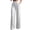 ☪162-White, variant on Women's Solid High Waist Draped Straight Leg Chic Simple Wide Leg Dress Pants with Pockets - Casual Work Trousers for Office, Pants for Women