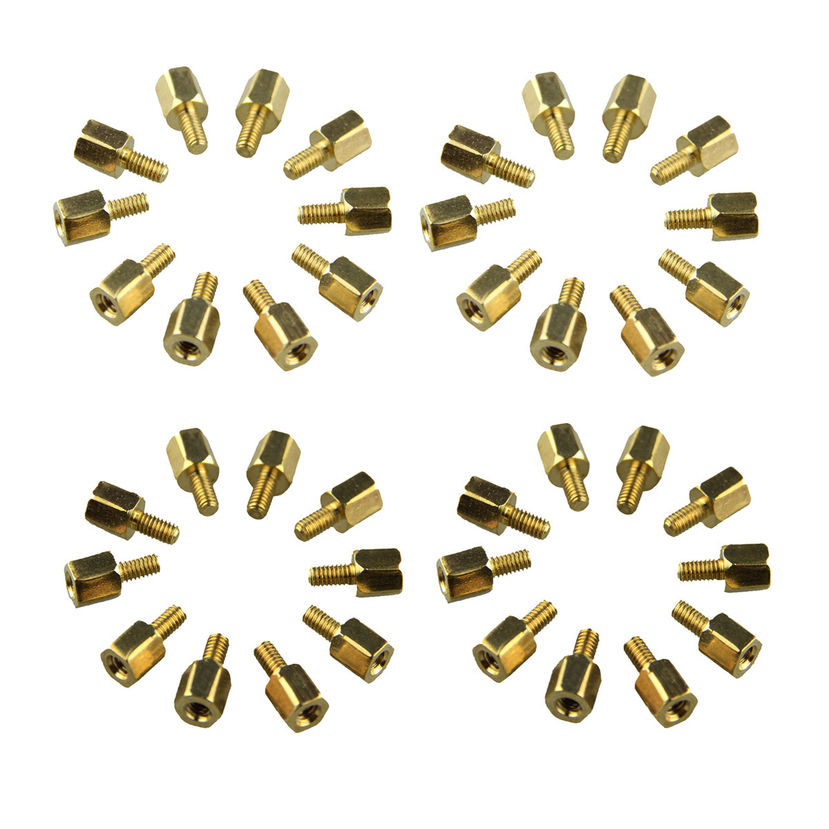 Diy Pcb Standoffs DIY Project M2.5*5 + 5 mm Hex Brass Standoff Spacers for PCB Board (40
