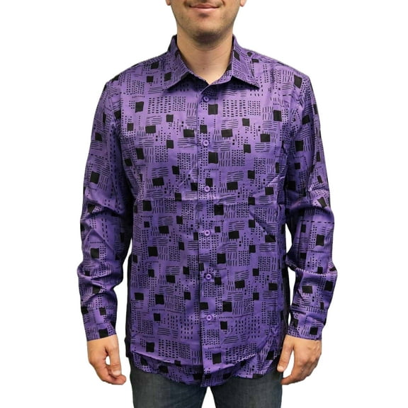 Bill Preston Purple Button Down Shirt