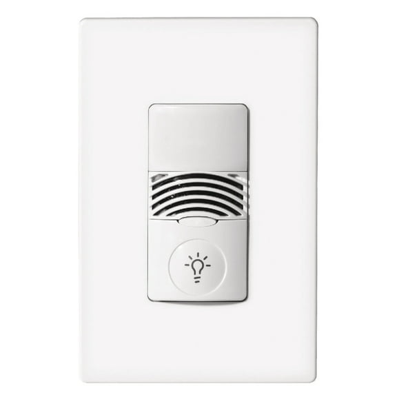 Cooper Controls ONW-D-1001-MV-W NeoSwitch Dual Tech Single Level, No Neutral, 120/277V Wall Switch Sensor, White
