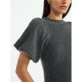 thumbnail image 4 of Scoop Women's and Women's Plus Sweater Top with Puff Sleeves, Lightweight, Sizes XS-4X, 4 of 5