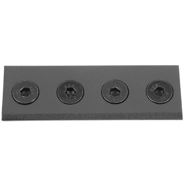 PENIKOKO 1Jgo Conector De Riel Para Puerta En Metal Color Negro Para Hardware De Puertas