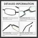 thumbnail image 5 of Blue Light Blocking Reading Glasses for Men & Women, 3-Piece Set with Spring Hinge, Compact Design, 5 of 5