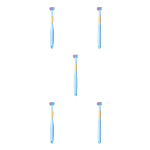 Cepillo De Sensorial Yuarrent De Plástico Con Mango Antideslizante A22 Azul Cielo Niño