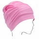 thumbnail image 4 of Sombreros de baño de nailon de color liso para mujer con diadema plisada Sombrero de poliéster para mujer, 4 of 6