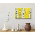 thumbnail image 3 of wall26 Canvas Print Wall Art Paint Stroke Birch Trees with Yellow Leaves Nature Wilderness Illustrations Modern Art Rustic Scenic Colorful Multicolor for Living Room, Bedroom, Office - 12"x18&qu, 3 of 5