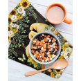 thumbnail image 3 of Spring Gnomes Kitchen Dish Towels for Drying Dishes Set of 4, Farmhouse Botanical Sunflowers Wooden Grain Waffle Weave Microfiber Hand Tea Bathroom Towels Quick Dry & Absorbent Towel 12x12, 3 of 7