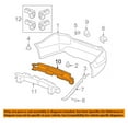 thumbnail image 3 of For 08-12 Accord Sedan 4-Door Rear Bumper Cover Impact Energy Absorber Foam Pad, 3 of 5