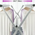 thumbnail image 6 of SUSUZI 79" Foldable Clothes Drying Rack, Space Saving Laundry Drying Rack Stainless Steel with 20 Windproof Hooks, 200LBS Capacity Garment Rack for Indoor Outdoor Use, 6 of 9