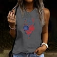thumbnail image 2 of Independence Day Patriotic Tank Tops for Womens, Summer Round Neck Tee Sleeveless Shirts Usa Flag Star Stripe Camsiole Vintage Causal Vest Going Out Holiday Beach Party Camis Tunics Tee Outfits, 2 of 4