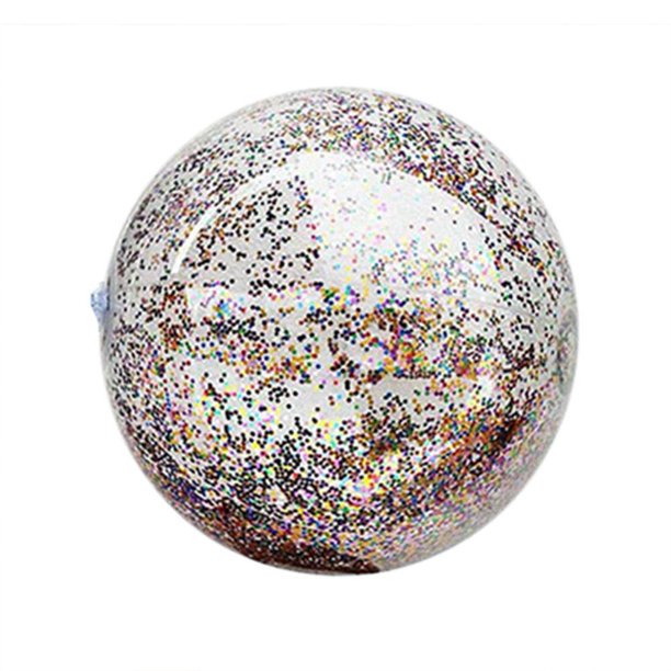 Pelota de playa con purpurina inflable, recuerdo de fiesta, pelota de playa al aire libre, juguete para niños y adultos Likrtyny Para Estrenar