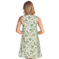 thumbnail image 2 of Bixox Green Rabbit Print Women's Sleeveless A-Line Dress with Pockets, Casual Knee-Length Tank Dress for Summer-Medium, 2 of 7