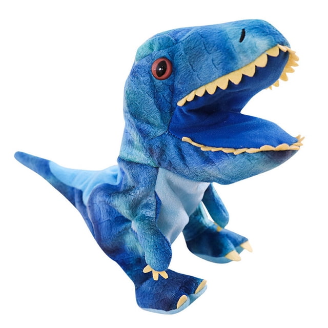 1pc Vivid Dinosaur Hand Puppet Plaything Interese Interactive Plush Toy
