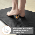 thumbnail image 4 of Artnice Black Kitchen Rugs and Mats 2 Piece Set, Anti Fatigue Non Slip Mats for Kitchen Floor, Memory Foam Comfort Standing Rugs, 4 of 9