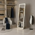 thumbnail image 2 of Demi Bonn 67x24 Inch Frameless LED Full-Length Mirror, Black Tempered Glass, True Reflection, 50,000-Hour LED, Multi-Mount, Anti-Desilvering, High Color Accuracy, 2 of 7