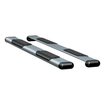 LUVERNE 583078-581444 O-Mega II 78-Inch Silver Aluminum Side Steps, Select Chevrolet Silverado, GMC Sierra 1500, 2500, 3500 HD Extended Cab Fits select: 2023 CHEVROLET SILVERADO C1500 CUSTOM
